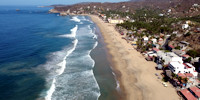 Zipolite, vue en altitude (2023)